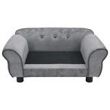 NNEVL Dog Sofa Grey 72x45x30 cm Plush