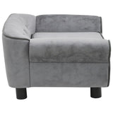 NNEVL Dog Sofa Grey 72x45x30 cm Plush