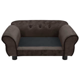 NNEVL Dog Sofa Brown 72x45x30 cm Plush