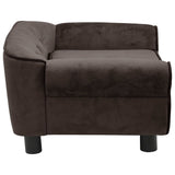 NNEVL Dog Sofa Brown 72x45x30 cm Plush