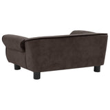 NNEVL Dog Sofa Brown 72x45x30 cm Plush