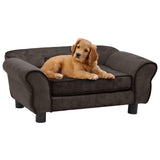 NNEVL Dog Sofa Brown 72x45x30 cm Plush