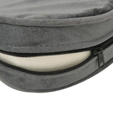NNEVL Dog Sofa Grey 48x48x32 cm Plush and Faux Leather