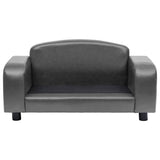 NNEVL Dog Sofa Grey 80x50x40 cm Faux Leather
