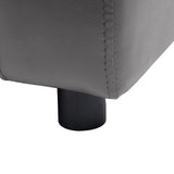 NNEVL Dog Sofa Grey 80x50x40 cm Faux Leather