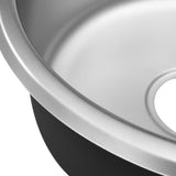 NNEVL Kitchen Sink with Overflow Hole Stainless Steel