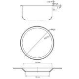 NNEVL Kitchen Sink with Overflow Hole Stainless Steel