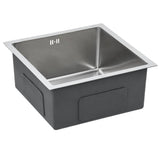 NNEVL Handmade Kitchen Sink with Overflow Hole Stainless Steel
