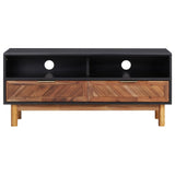 NNEVL TV Cabinet 100x35x45 cm Solid Acacia Wood and MDF