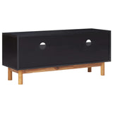 NNEVL TV Cabinet 100x35x45 cm Solid Acacia Wood and MDF