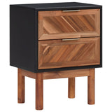 NNEVL Nightstand 40x30x53 cm Solid Acacia Wood and MDF