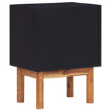 NNEVL Nightstand 40x30x53 cm Solid Acacia Wood and MDF