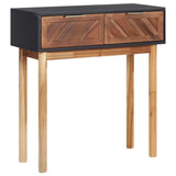 NNEVL Console Table 70x30x75 cm Solid Acacia Wood and MDF