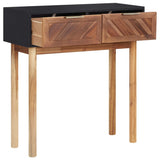 NNEVL Console Table 70x30x75 cm Solid Acacia Wood and MDF