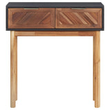 NNEVL Console Table 70x30x75 cm Solid Acacia Wood and MDF