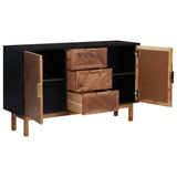NNEVL Sideboard 115x35x70 cm Solid Acacia Wood and MDF