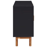 NNEVL Sideboard 115x35x70 cm Solid Acacia Wood and MDF