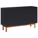 NNEVL Sideboard 115x35x70 cm Solid Acacia Wood and MDF