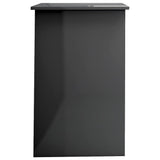 NNEVL Desk High Gloss Grey 100x50x76 cm Engineered Wood