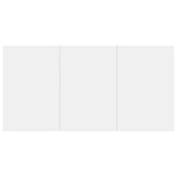 NNEVL Dining Table High Gloss White 70.9"x35.4"x29.9" Engineered Wood