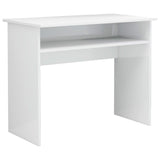 NNEVL Desk High Gloss White 90x50x74 cm Engineered Wood