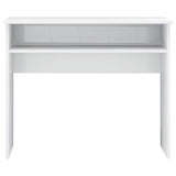 NNEVL Desk High Gloss White 90x50x74 cm Engineered Wood