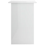 NNEVL Desk High Gloss White 90x50x74 cm Engineered Wood