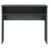 NNEVL Desk High Gloss Grey 90x50x74 cm Engineered Wood