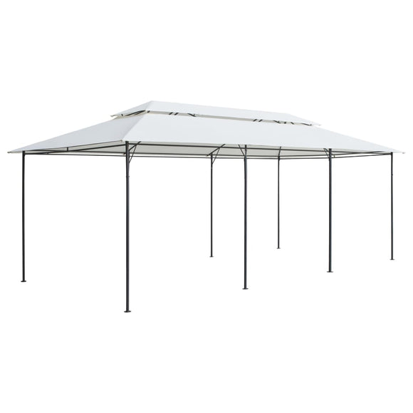 NNEVL Gazebo 600x298x270 cm White 180g/m²