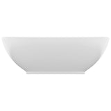 NNEVL Luxury Basin Oval-shaped Matt White 40x33 cm Ceramic