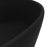 NNEVL Luxury Wash Basin with Overflow Matt Black 36x13 cm Ceramic