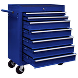 NNEVL Workshop Tool Trolley with 7 Drawers Blue