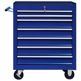 NNEVL Workshop Tool Trolley with 7 Drawers Blue