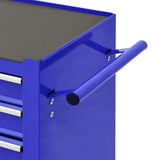 NNEVL Tool Trolley with 4 Drawers Steel Blue