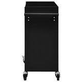 NNEVL Tool Trolley with 4 Drawers Steel Black