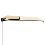NNEVL Manual Retractable Awning 300x250 cm Yellow and White