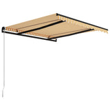 NNEVL Manual Retractable Awning 300x250 cm Yellow and White