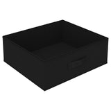 NNEVL Storage Rack with 4 Fabric Baskets Steel Black