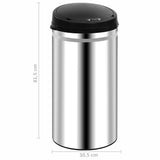 NNEVL Automatic Sensor Dustbin 50 L Stainless Steel