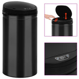 NNEVL Automatic Sensor Dustbin 50 L Carbon Steel Black