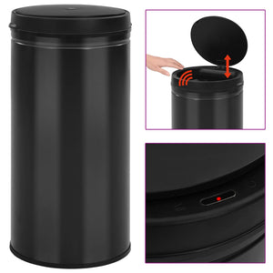 NNEVL Automatic Sensor Dustbin 70 L Carbon Steel Black