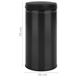 NNEVL Automatic Sensor Dustbin 70 L Carbon Steel Black
