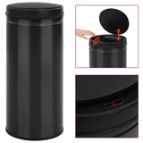 NNEVL Automatic Sensor Dustbin 80 L Carbon Steel Black