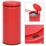 NNEVL Automatic Sensor Dustbin 80 L Carbon Steel Red