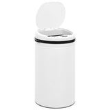 NNEVL Automatic Sensor Dustbin 50 L Carbon Steel White