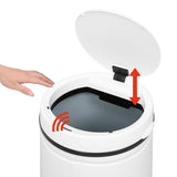 NNEVL Automatic Sensor Dustbin 70 L Carbon Steel White
