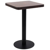 NNEVL Bistro Table Dark Brown 50x50 cm MDF