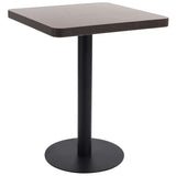 NNEVL Bistro Table Dark Brown 60x60 cm MDF