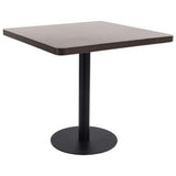 NNEVL Bistro Table Dark Brown 80x80 cm MDF