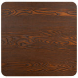 NNEVL Bistro Table Dark Brown 80x80 cm MDF